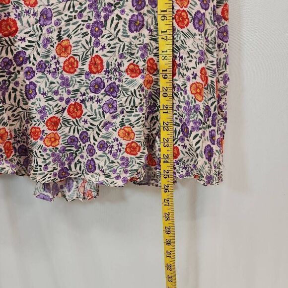 Lulus Size Small Women's Floral Wrap Midi Skirt Boho U - Picture 3 of 7